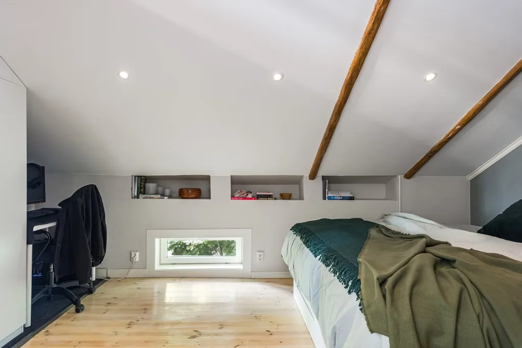 Camere da letto - Charming Attic Flat with Sundsvall Bridge View