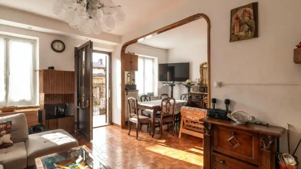 Séjour - Semi-detached House with Panoramic View in Marentino