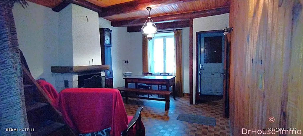 Dining Room - Village House with Fireplace in Cunlhat