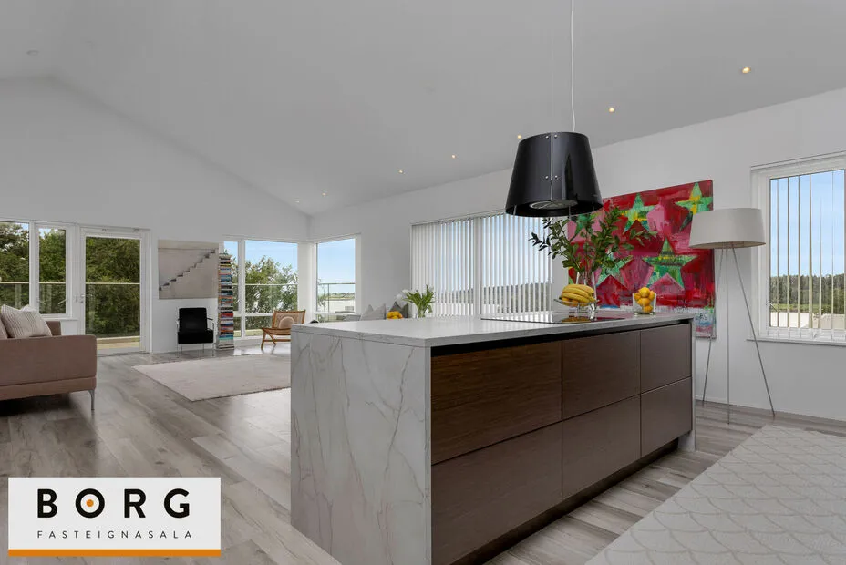 Cuisine - Penthouse with Large Balcony in Kópavogur