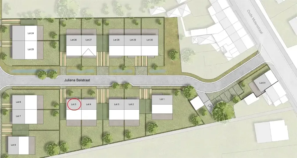Plaan - Plot for Semi-Open Development in De Klingerie, De Klinge