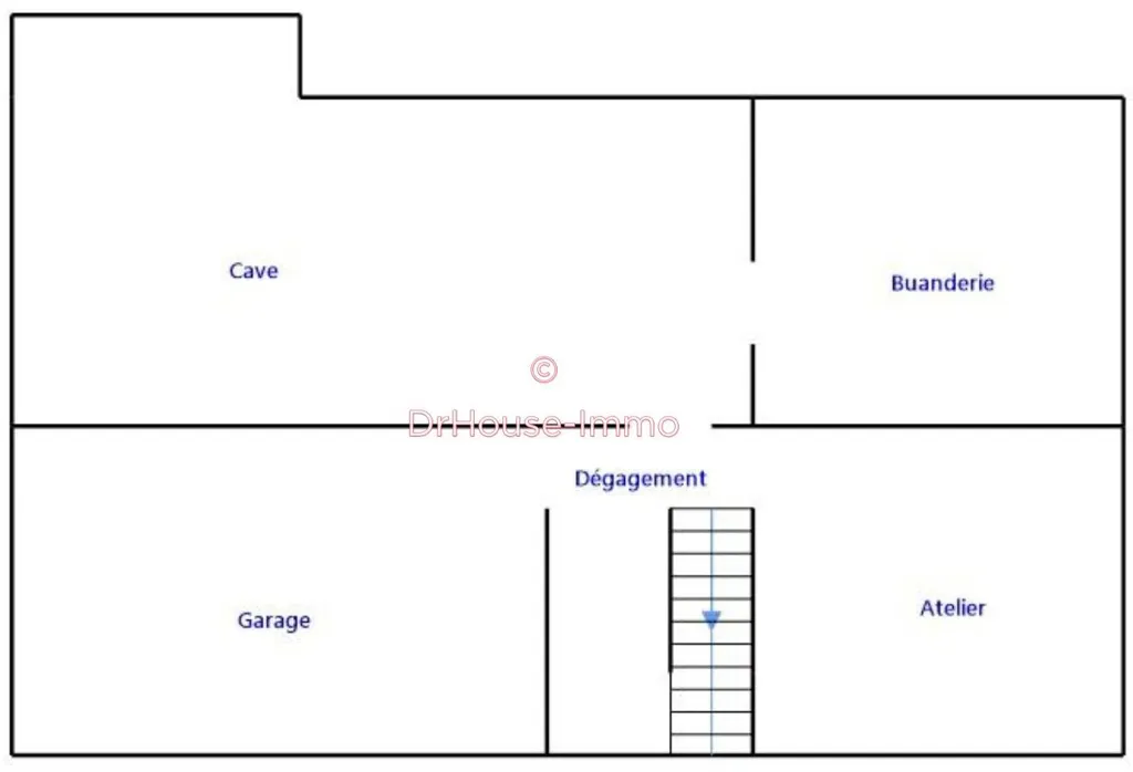 Plan - Maison avec Séjour Ouvert à Ingré