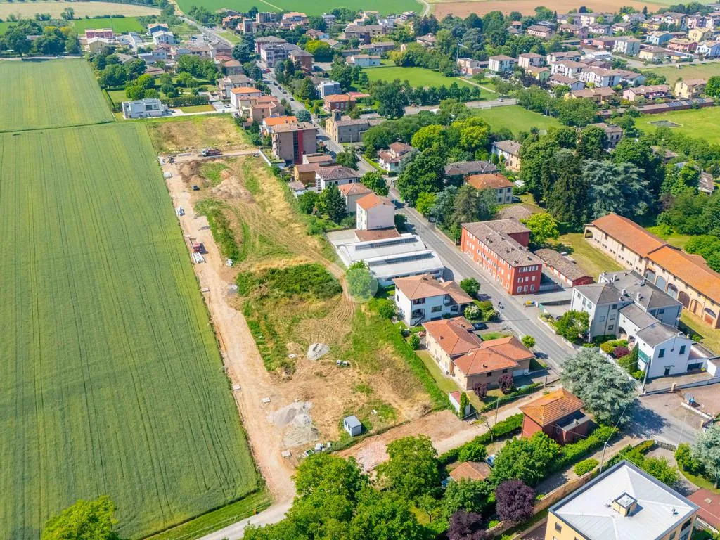 Aerial - Contemporary Villa with Private Garden in Parma