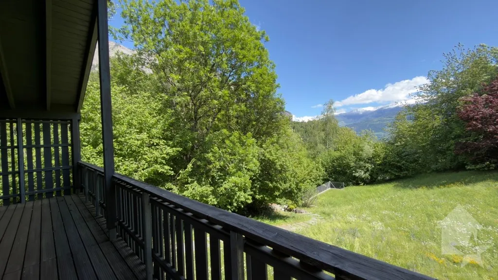 Balcon - Villa with Mountain View in Chamoson