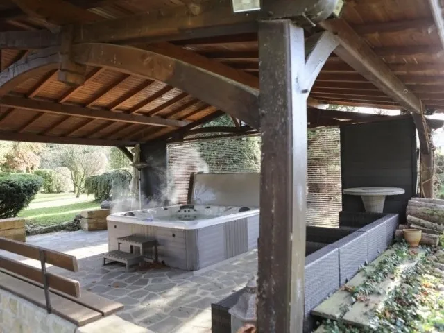 Terrasse - Maison de Maître avec Parc à Rettel