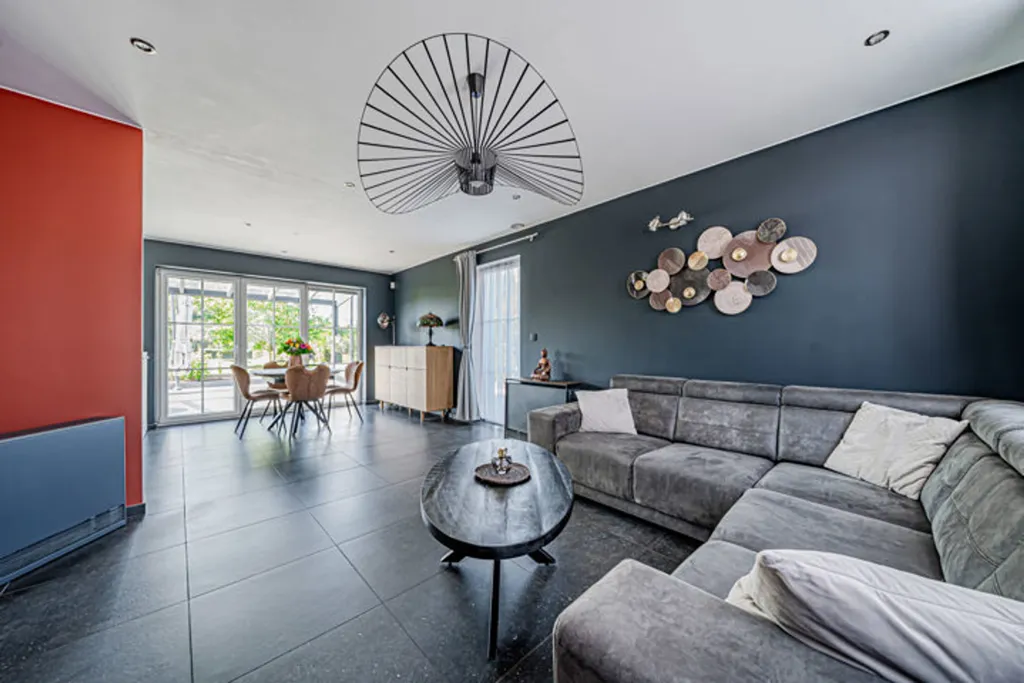 Soggiorno - Modern House with Terrace in Donceel