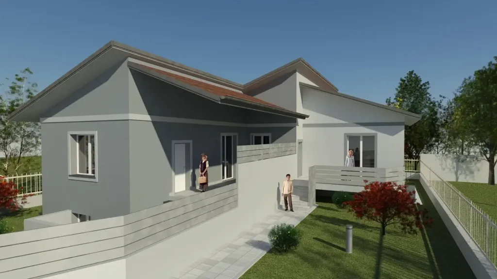 Rustic-Style Semi-Detached Villa with Terrace in Lonate Pozzolo