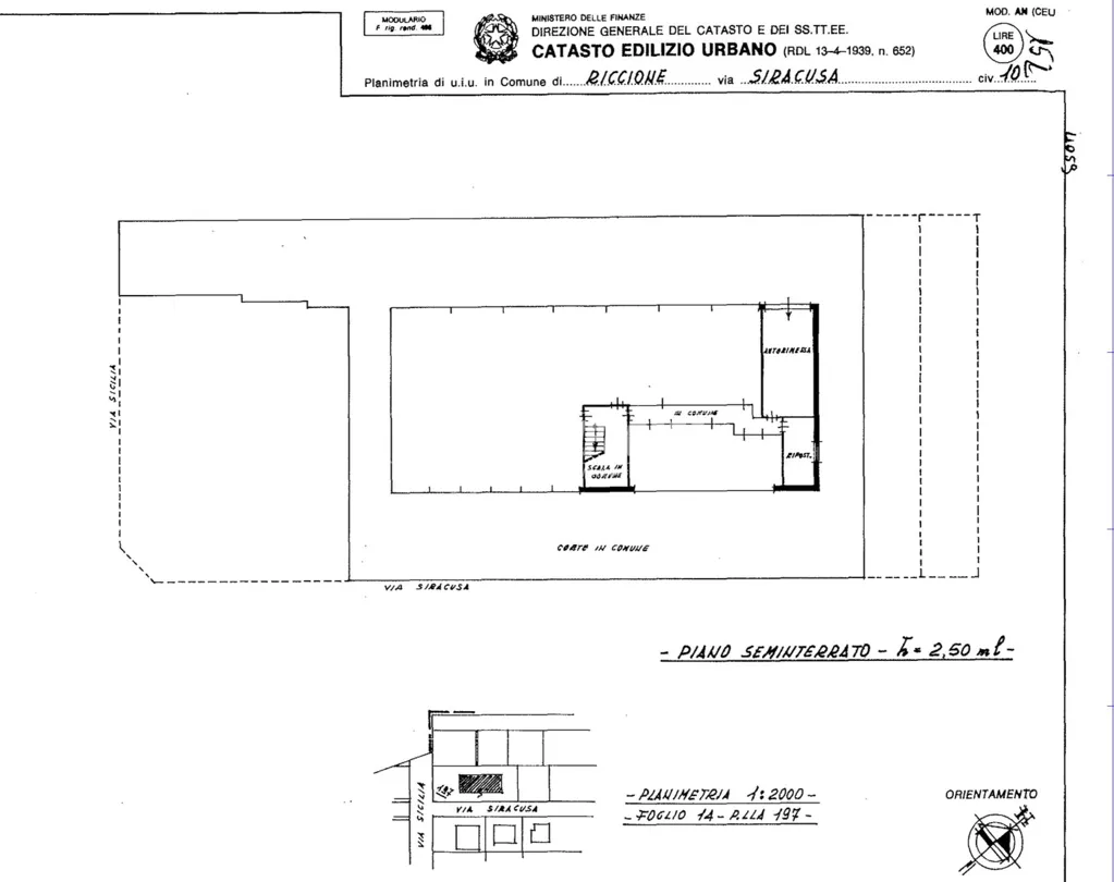 Plaan - Five-Room Apartment with Balconies in Riccione
