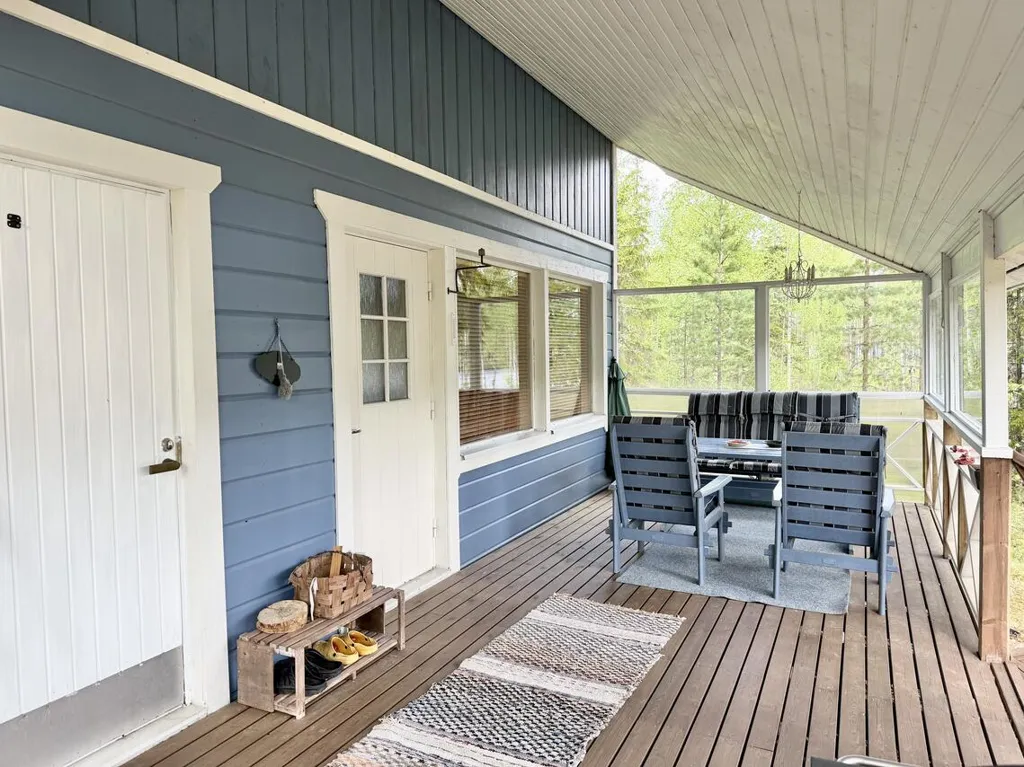 Terrasse - Cottage with Private Lakefront in Töysä