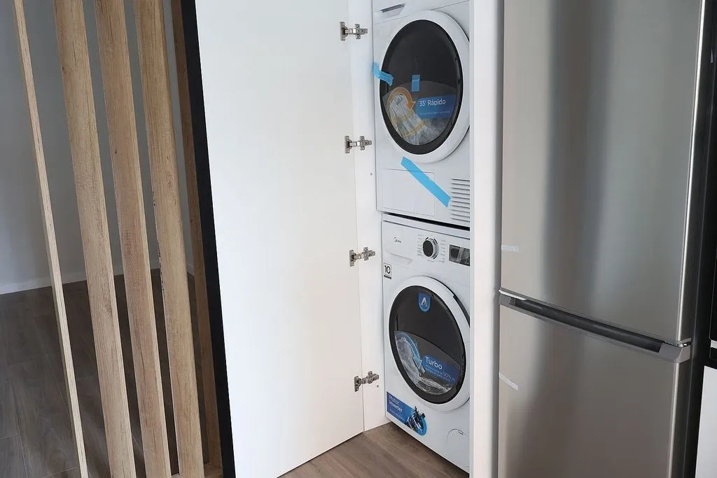 Pesuköök - 1-Bedroom Flat with Air Conditioning near Auditorio Metro