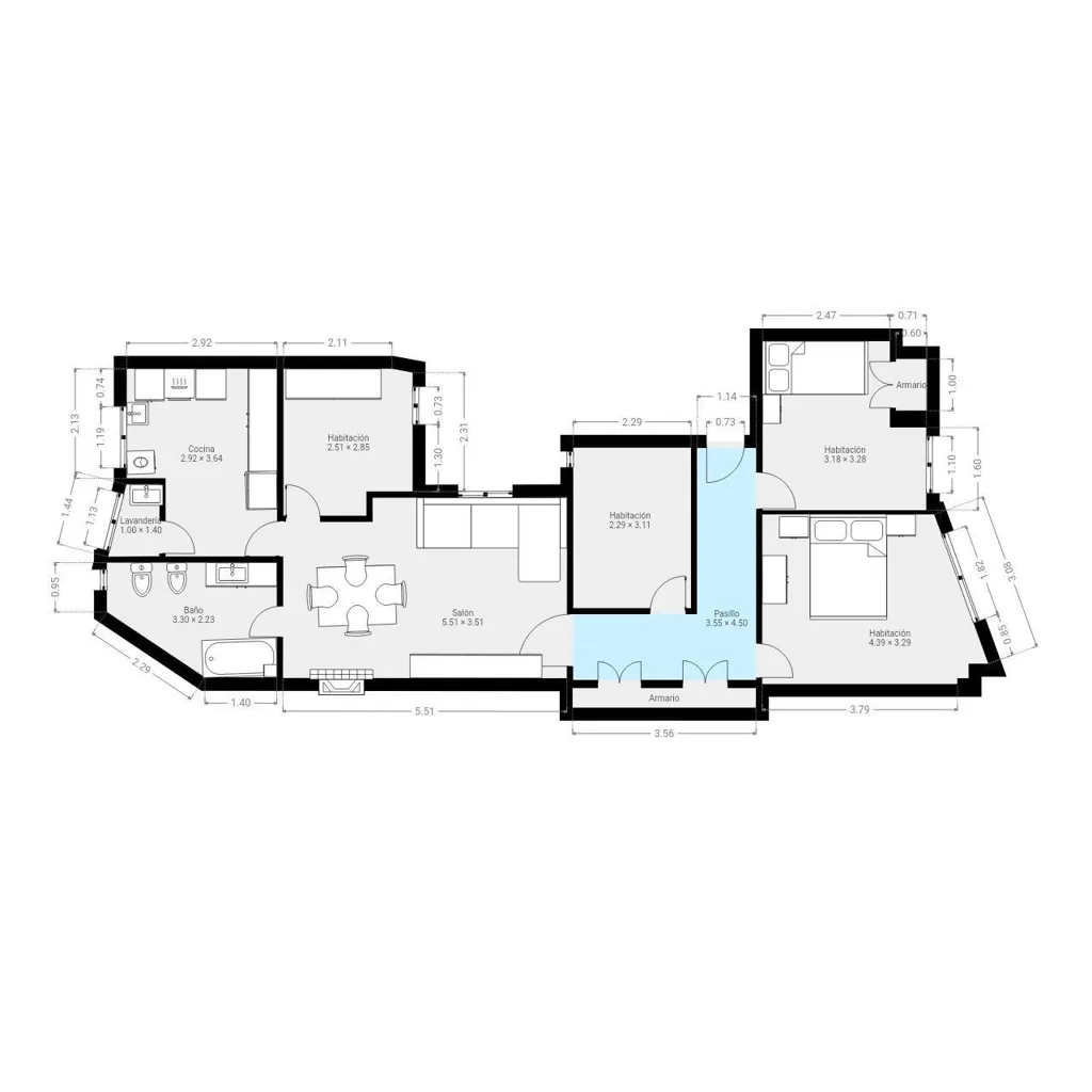 Plan - Apartment with Terrace in Llíria