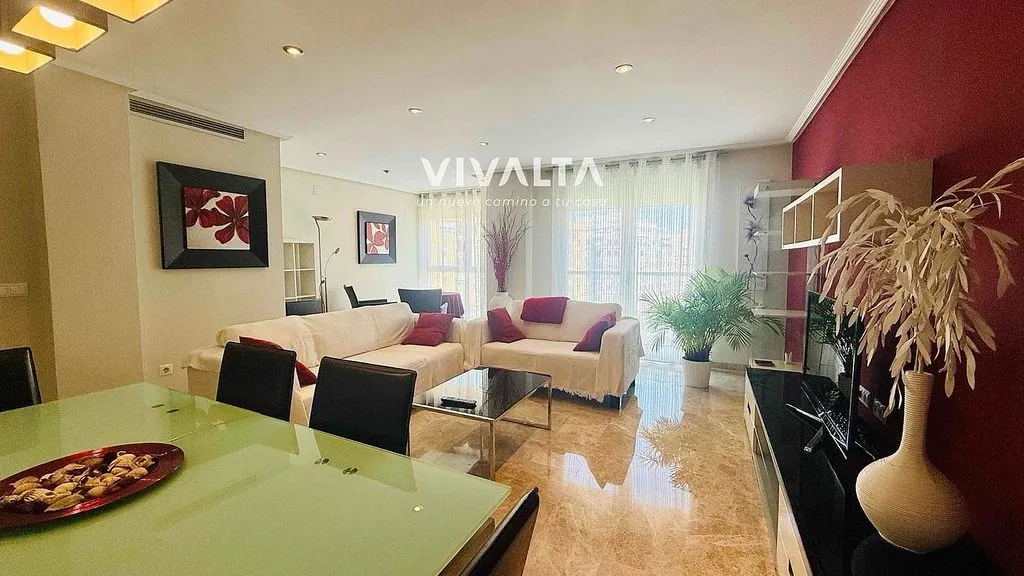 Living Room - Modern Flat with Sea View in El Grau