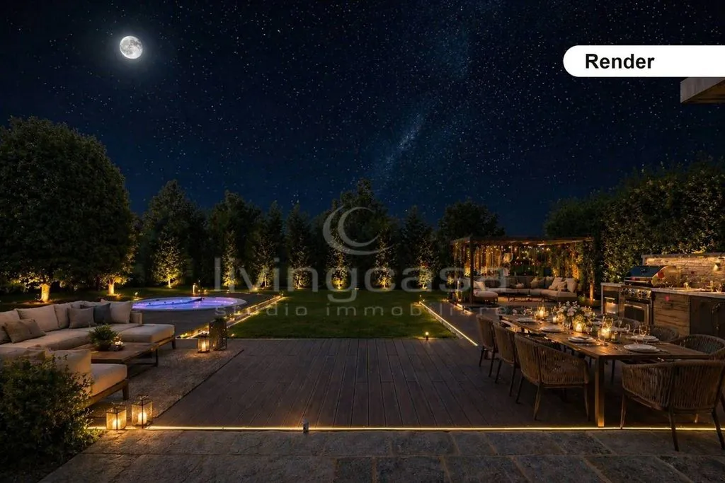 Terrasse - Luxury Villa with Panoramic Tower in Besana in Brianza