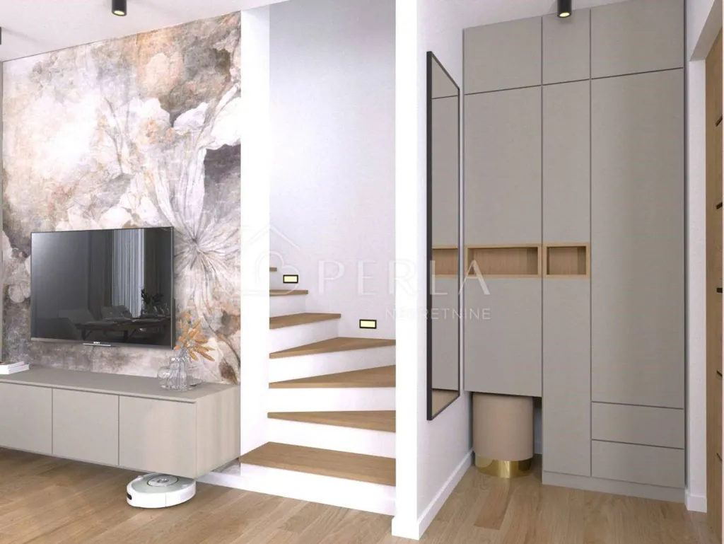 Soggiorno - Modern Duplex with Pool near Zadar