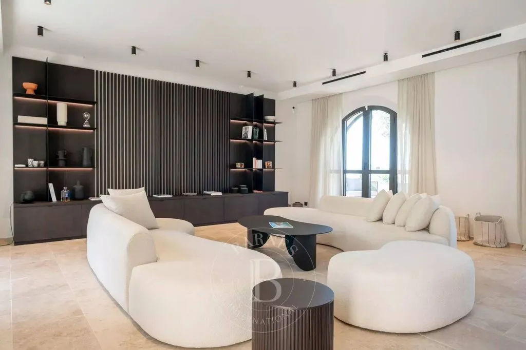 Living Room - Luxury Villa with Sea View at Cap d'Antibes