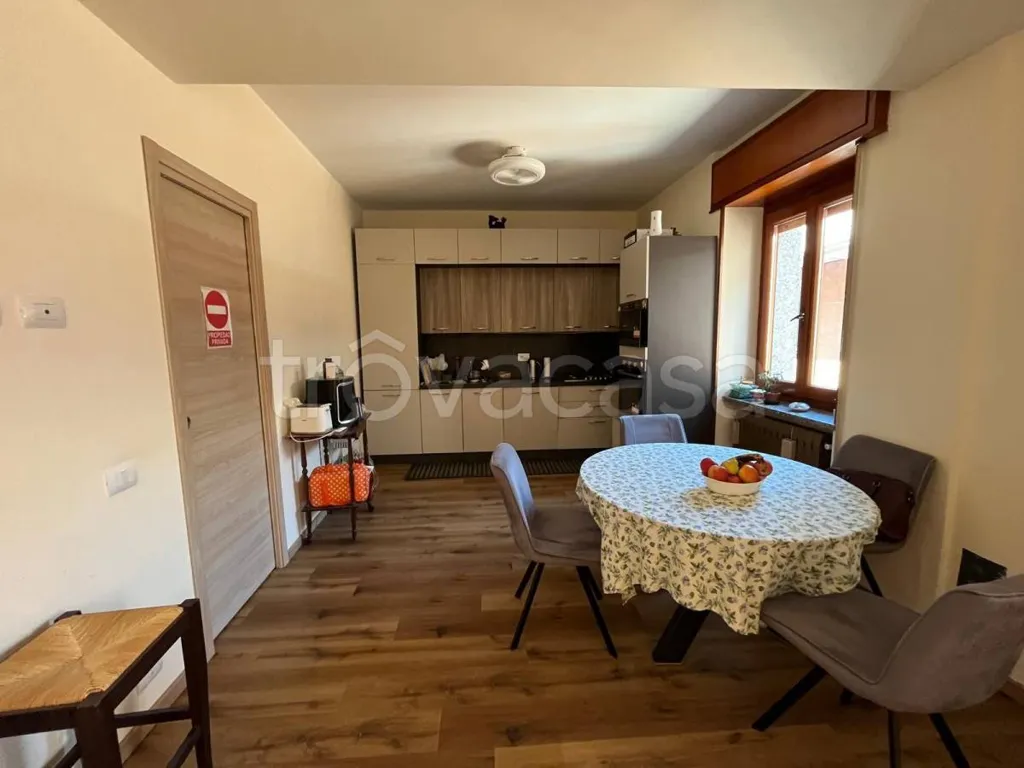 Dining Room - Rearranged Apartment with Balcony in Galliate