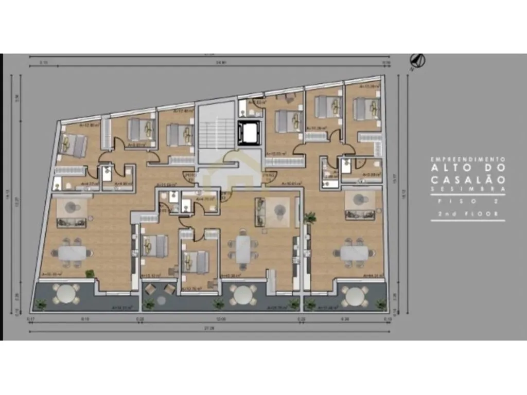 Planimetria - Luxury T3 Apartment with Sea View in Sesimbra