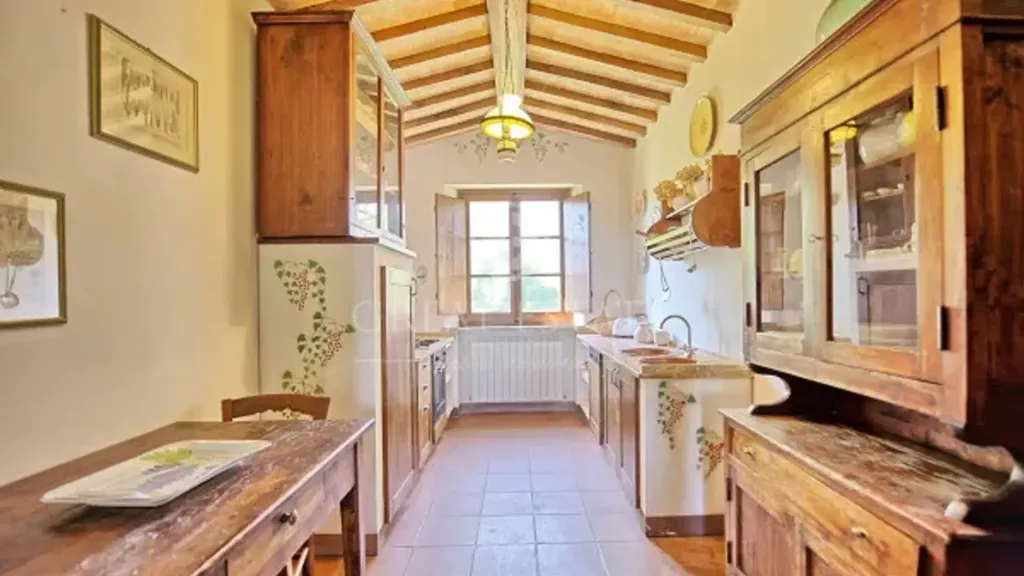 Kitchen - Rustic Farmhouse with Pool in Sarteano