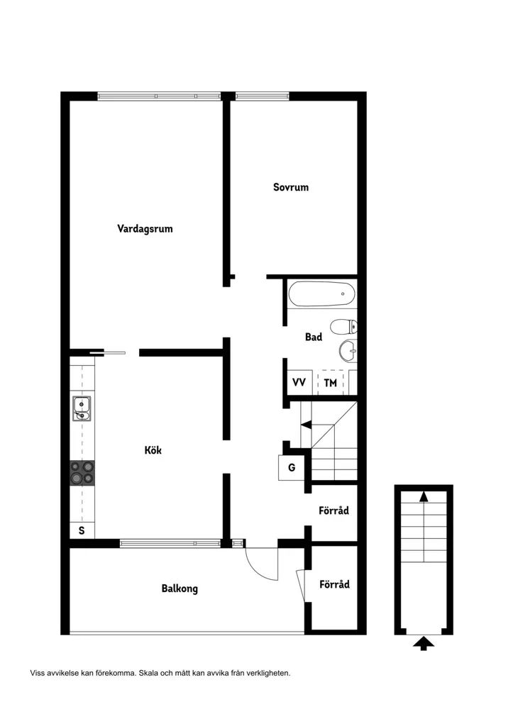 Appartement 2 pièces à Nora kommun