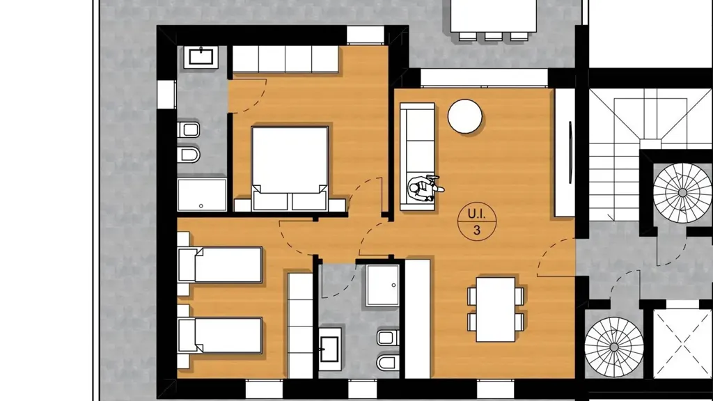 Plaan - Attico with Solarium in Silea