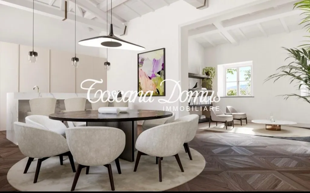 Dining Room - Luxury Apartment with Private Garden in Florence