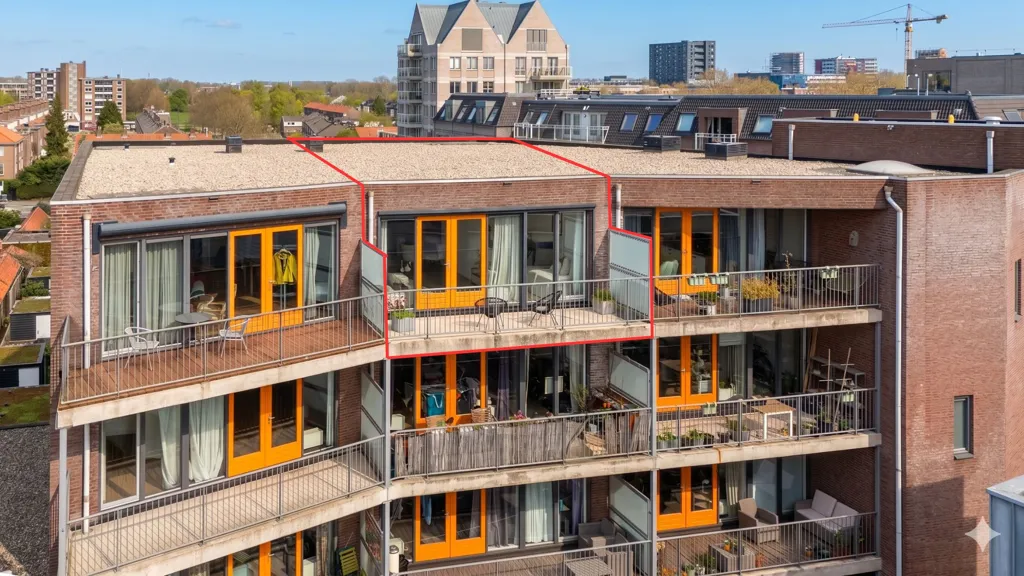 Õhuvaade - 3-Bedroom Apartment with Balcony in Utrecht