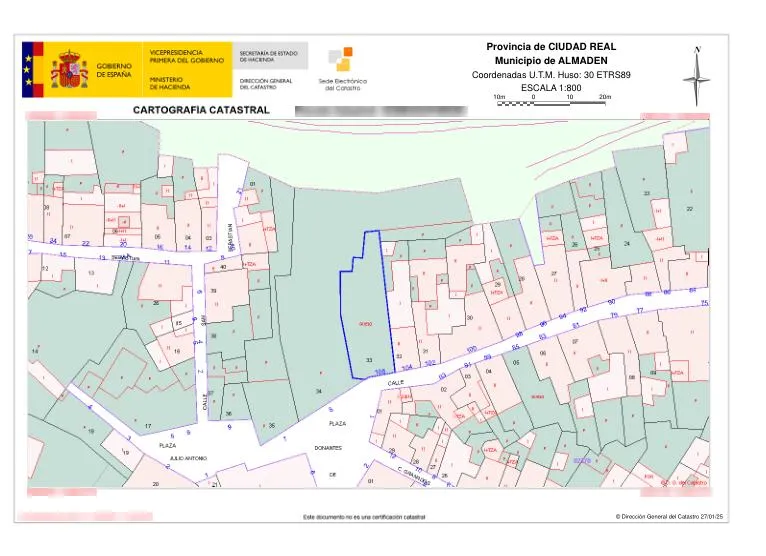 Land Plot in Almadén, Ciudad Real