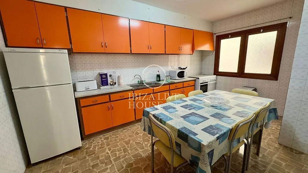 Köök - Apartment with Terrace in S'Eixample, Ibiza