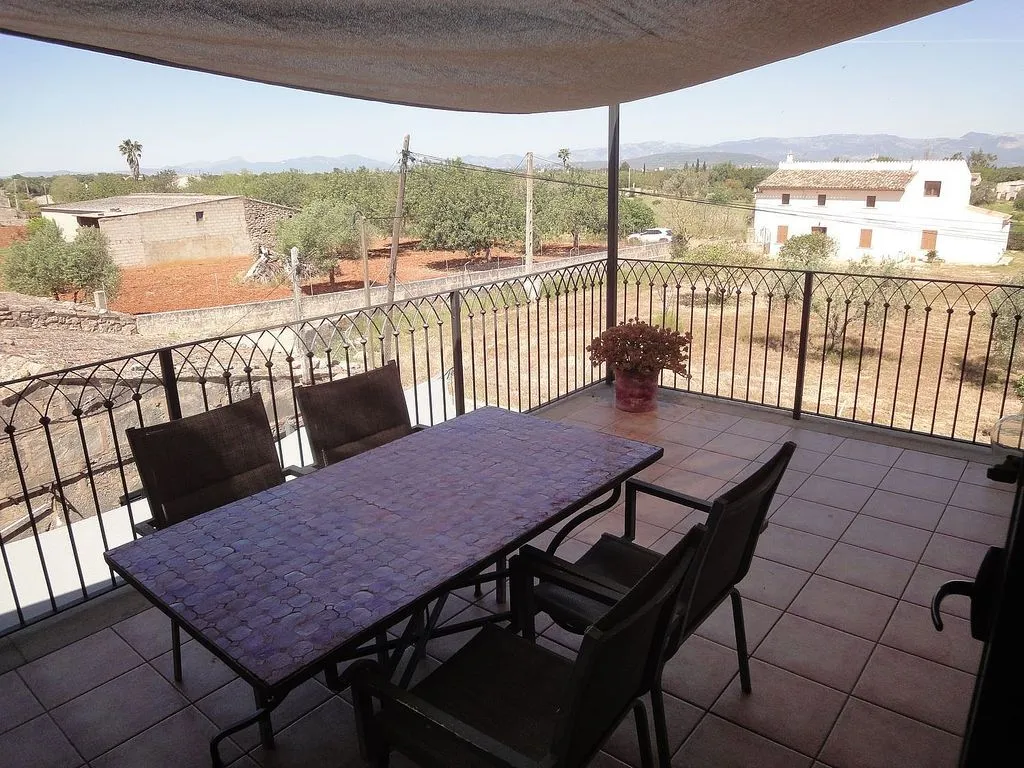 Terrace - Chalet with Pool and Terrace in Algaida