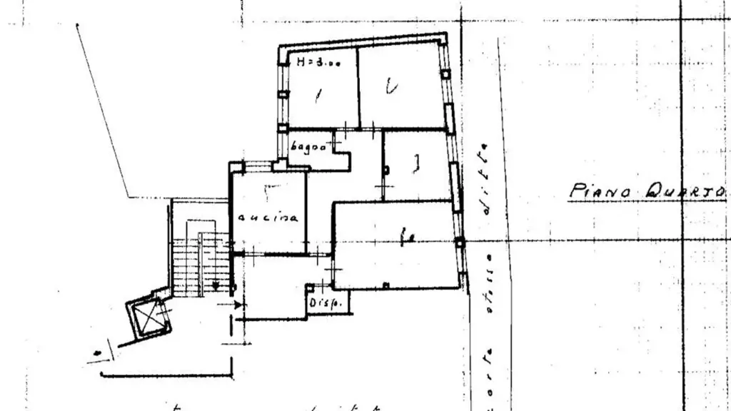 Planimetria - Apartment with Balcony in Fabriano Centre
