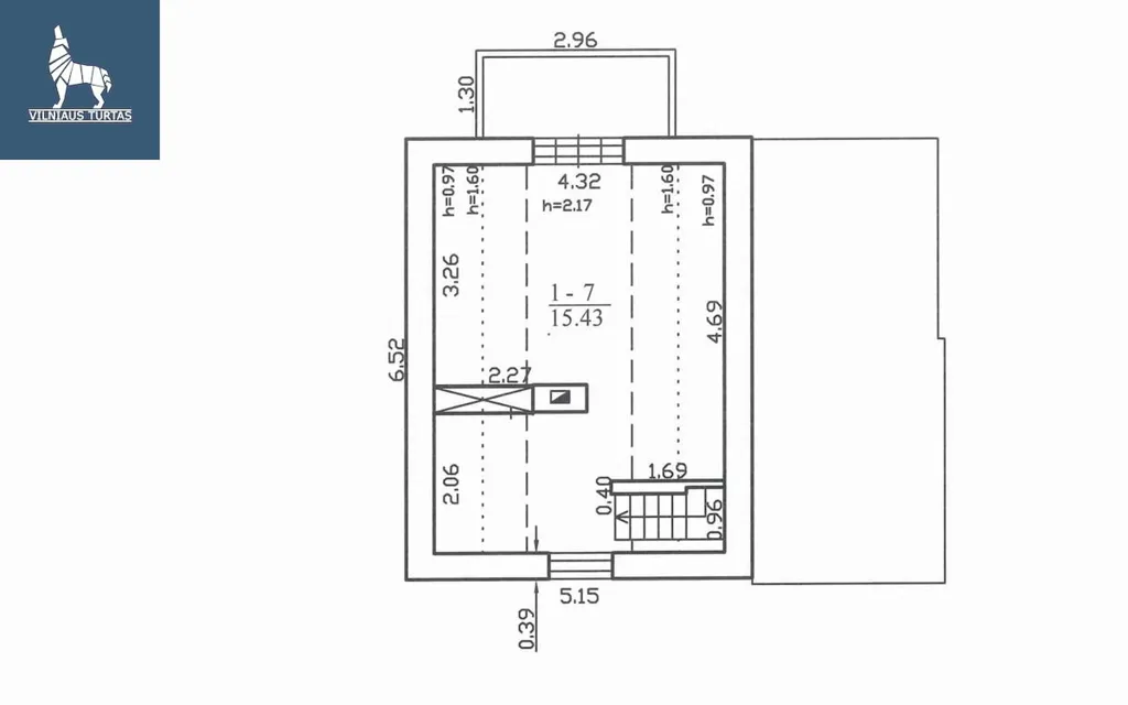 Plaan - Cottage with Garden in Baronai, Vilnius District