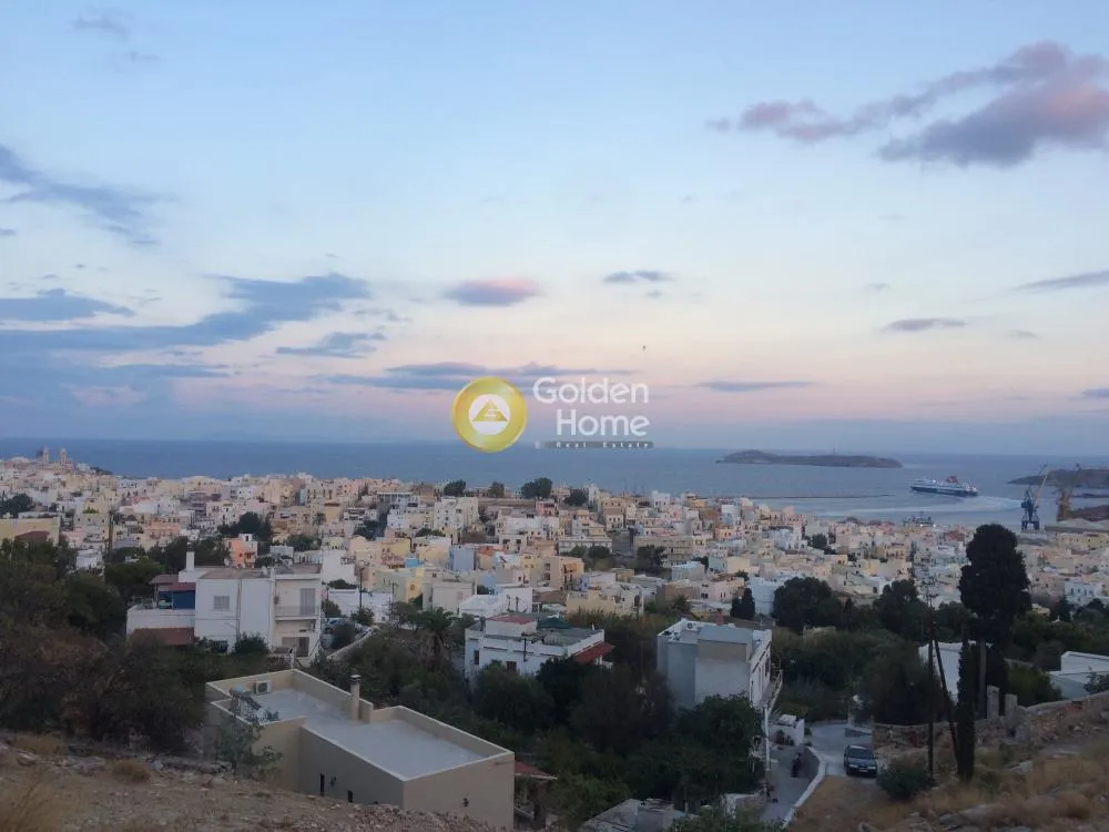 Balcon - Plot with Sea and Mountain Views in Hermoupolis