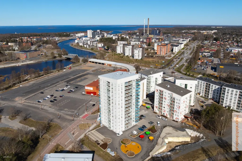 Vue aérienne - Modern Apartment with Sea View in Oulu