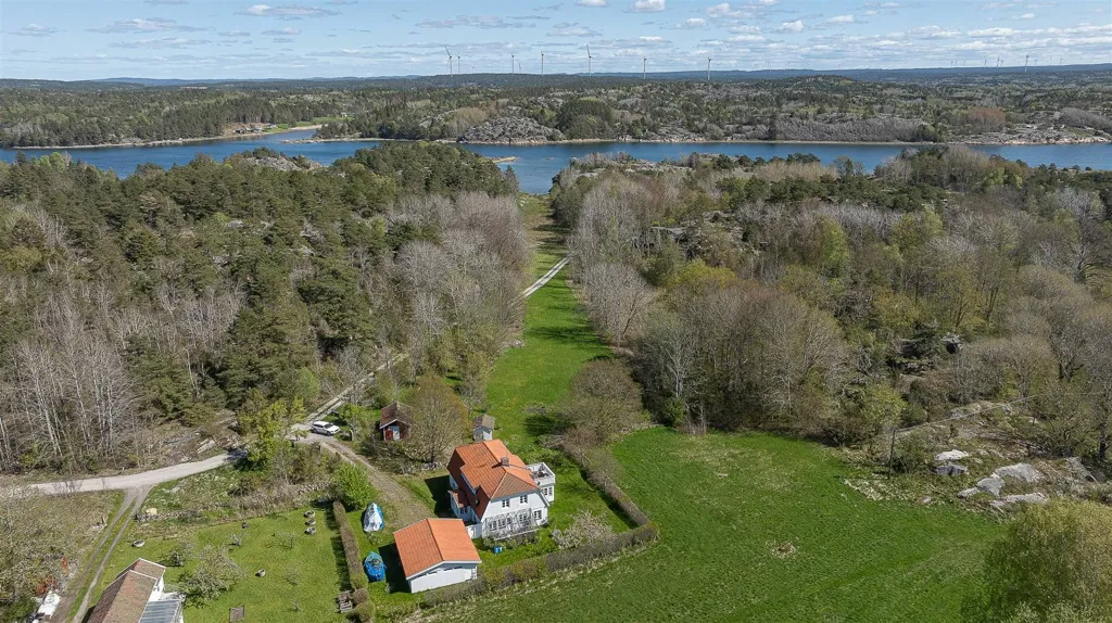 Vue aérienne - Charming House with Sea View in Tjärnö
