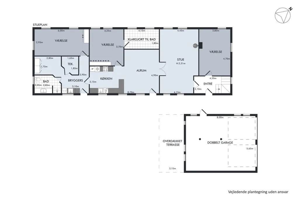 Plan - Villa with Garden in Mellerup, Randers