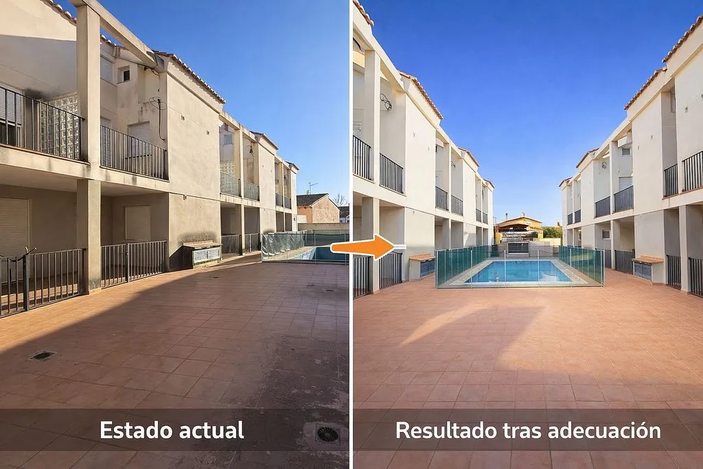 Jardin - Flat with Terrace in Caudiel