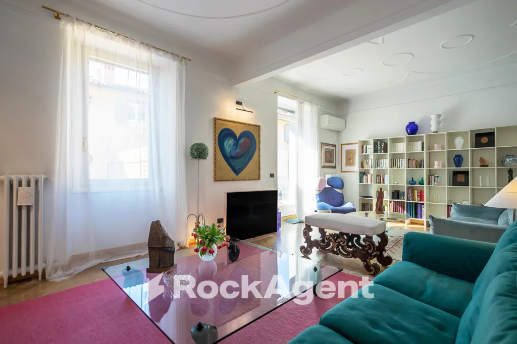 Séjour - Apartment with Terrace in Bergamo