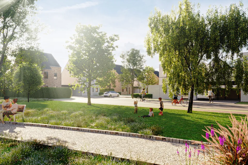 Jardin - Terrain à bâtir avec vue sur le parc à Dilsen-Stokkem