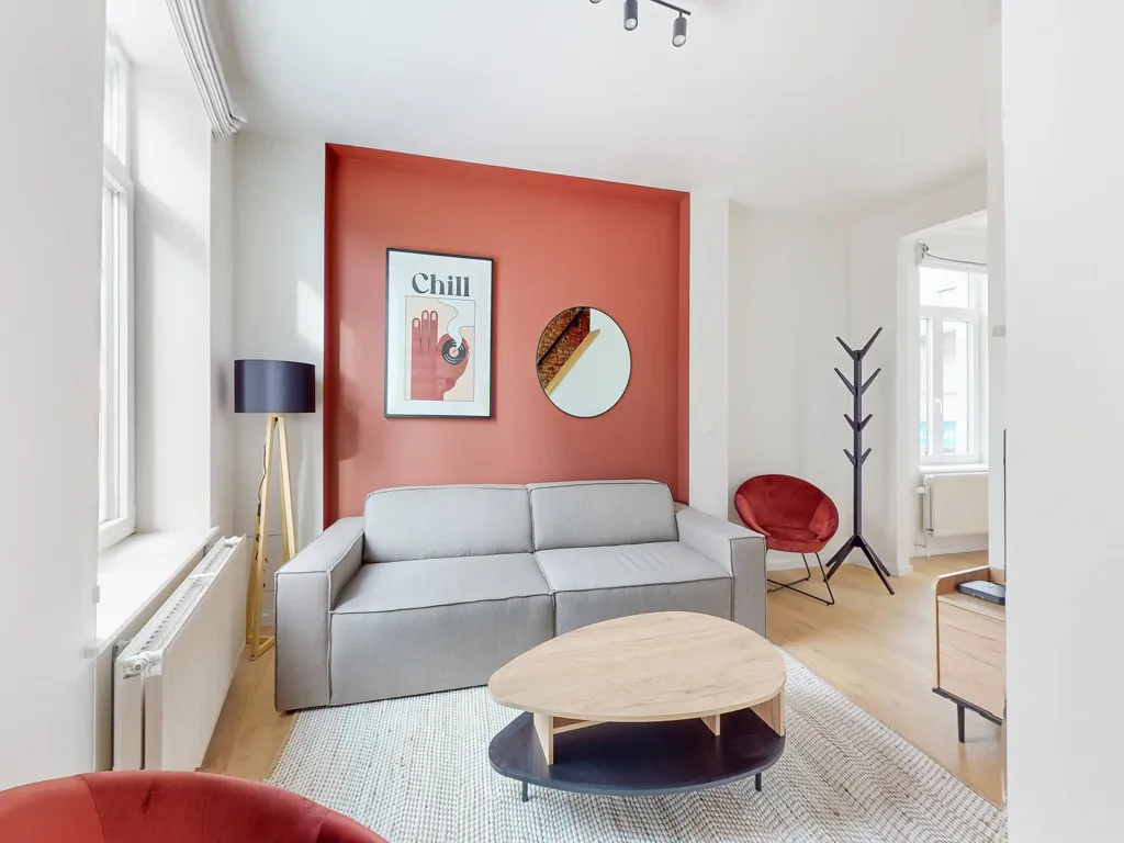 Living Room - 6-bedroom apartment in Auderghem