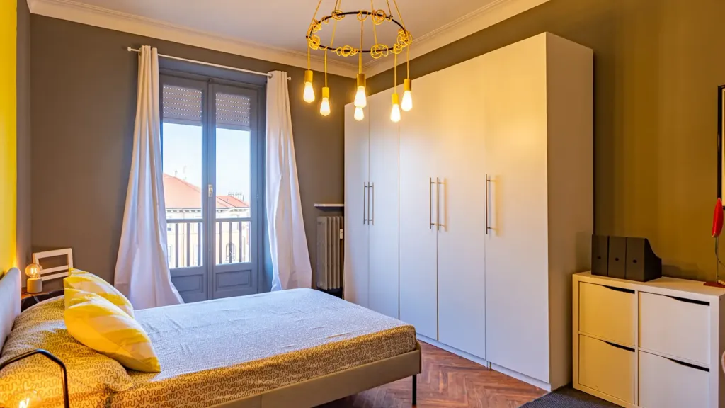 Chambres - Panoramic Apartment with Balcony in Turin