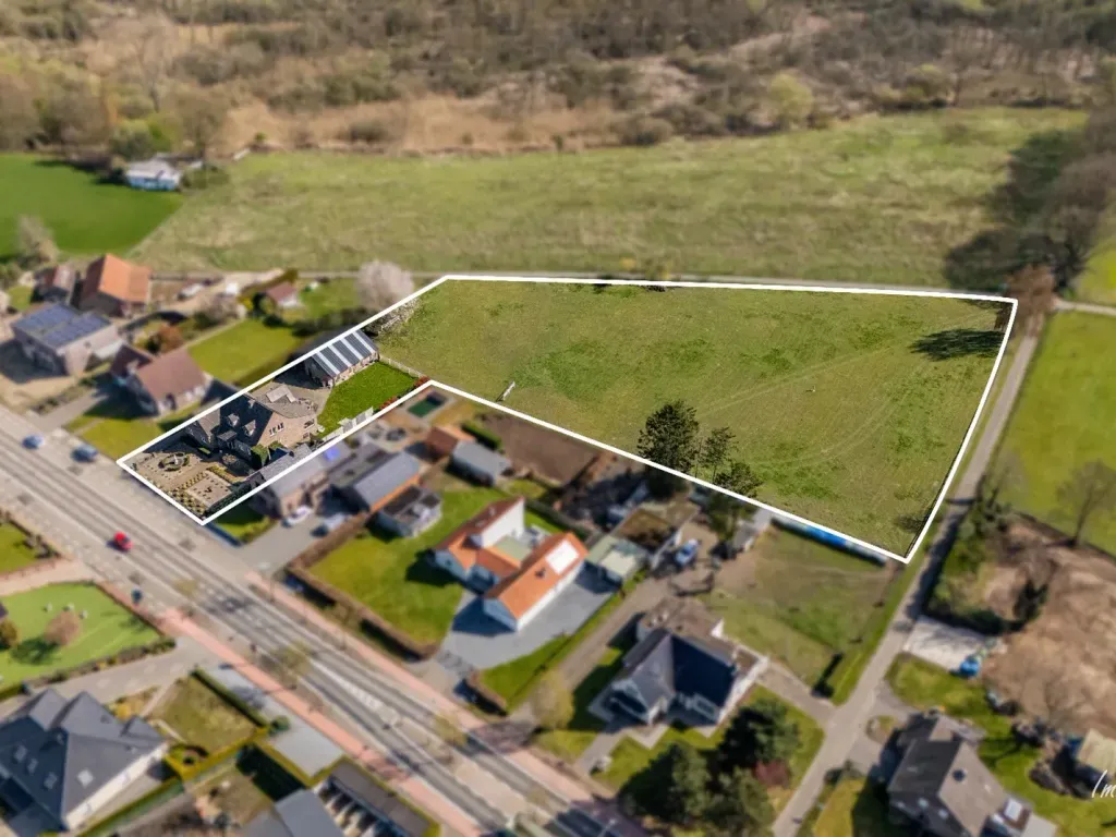 Aerial - Renovated House with Equestrian Facilities in Kinrooi
