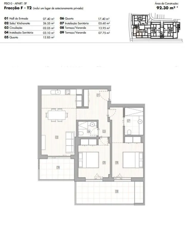 Plan - Luxury Flat with Pool in Lagos e Relva