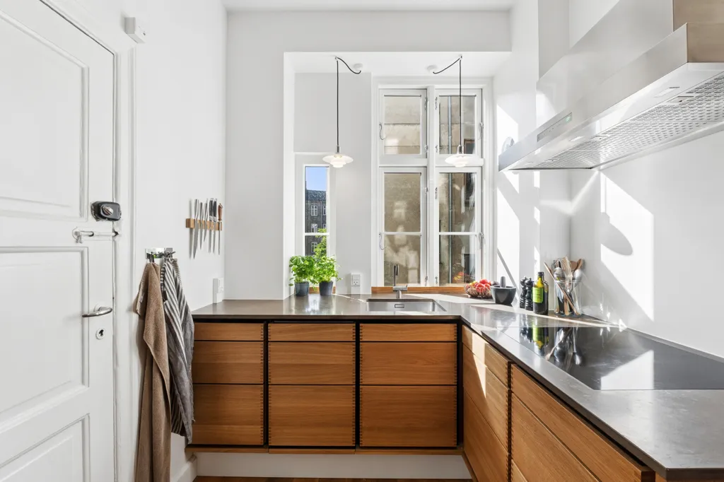 Köök - Apartment with Historic Charm in Copenhagen N