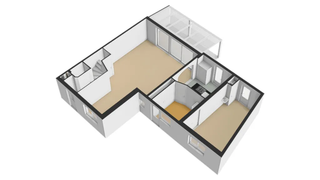 Plan - Corner House with Overhang in Hoorn