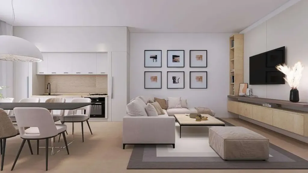 Séjour - Newly Constructed Apartment with Balcony in Ancona