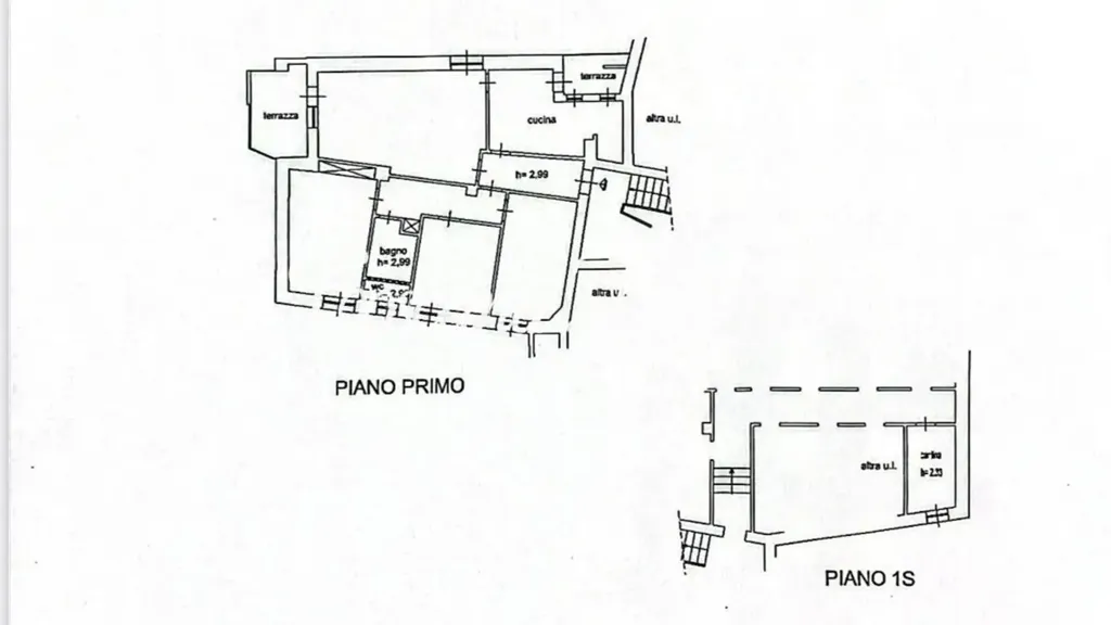 Plaan - Rustic Apartment with Terraces in Siena