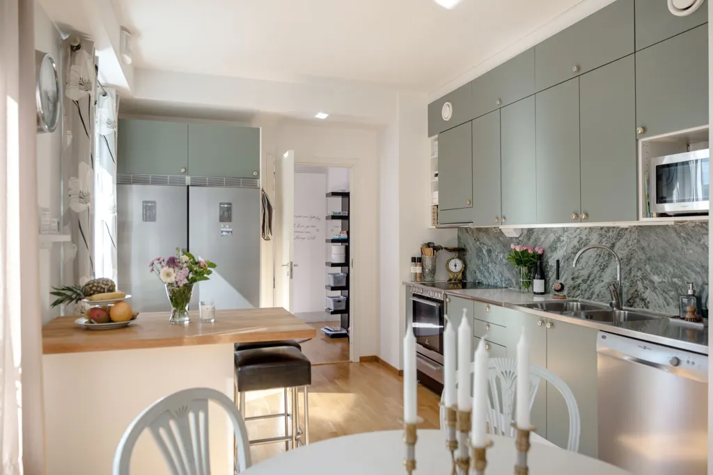 Köök - Apartment with 23 m² Terrace in Enköping