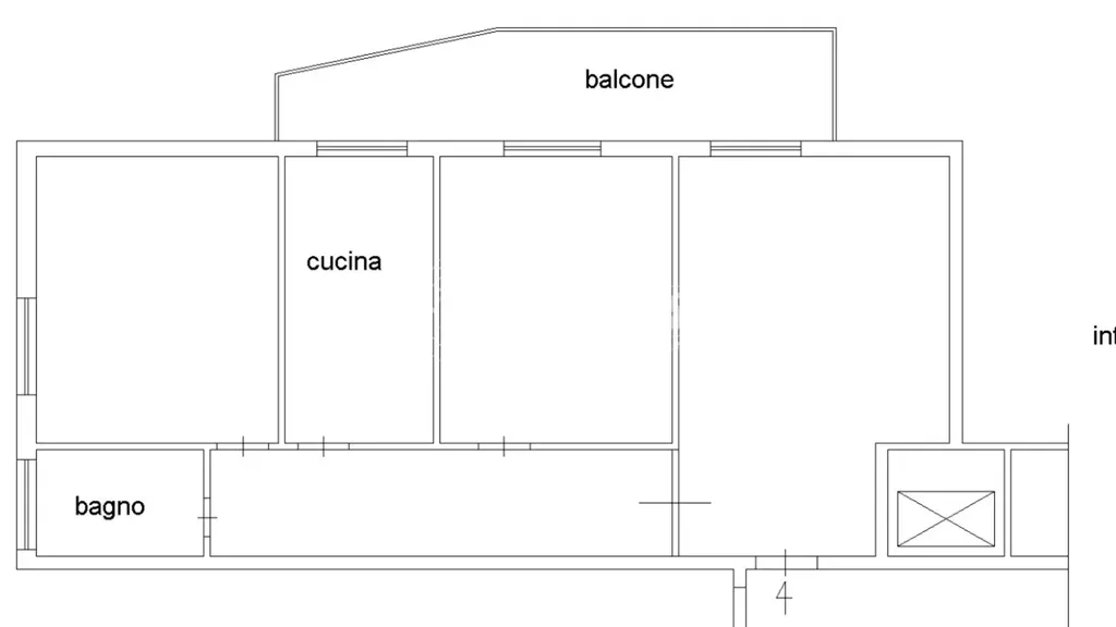 Plan - Rustic-Style Flat with Sea View in Ladispoli