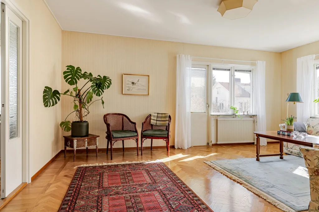 Soggiorno - Charming Villa with Garden in Valla, Linköping