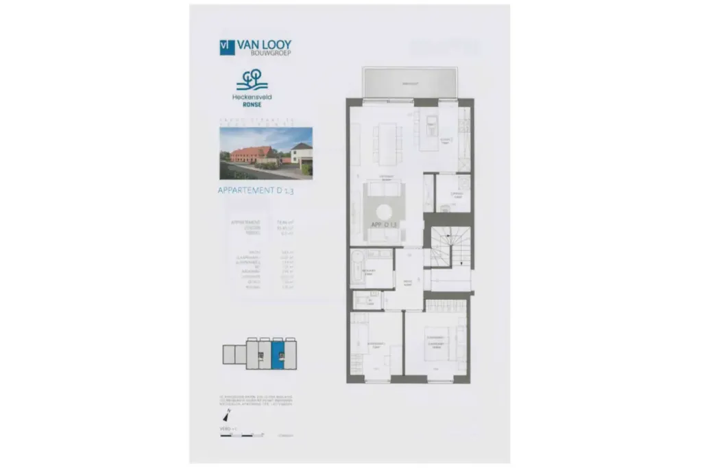 Plan - Maison Neuve avec Terrasse et Vue sur les Collines à Renaix